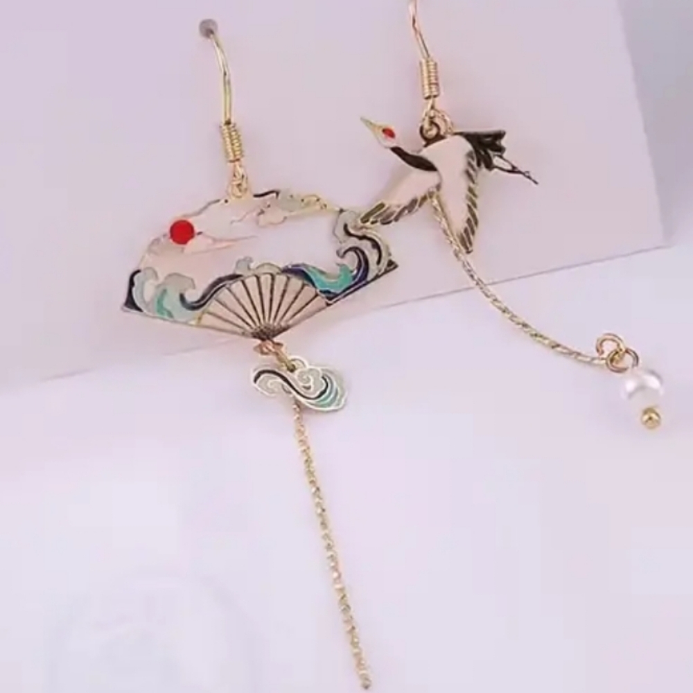 Japan inspired fashion earrings